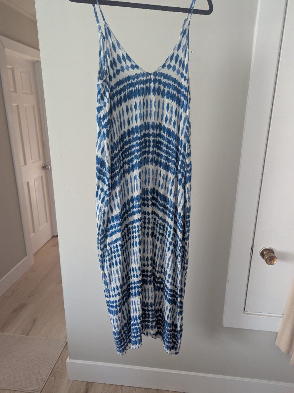 Lovestitch Weekend Mila Blue Pattern Maxi Dress S/M